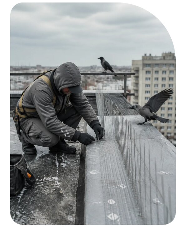 Защита от ворон под ключ в Ржеве по цене от 5140 р. | Сенат-Ржв